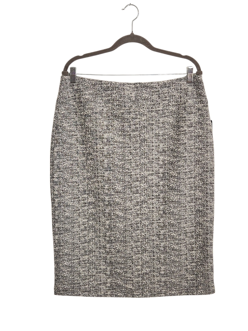 Soho Apparel Black and White Tweed Pencil Skirt Size Large NWT